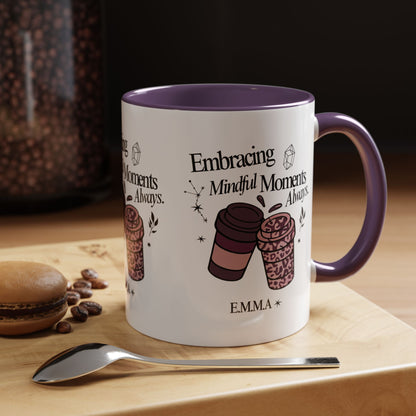 Personalized Girly Coffee Accent Coffee Mug