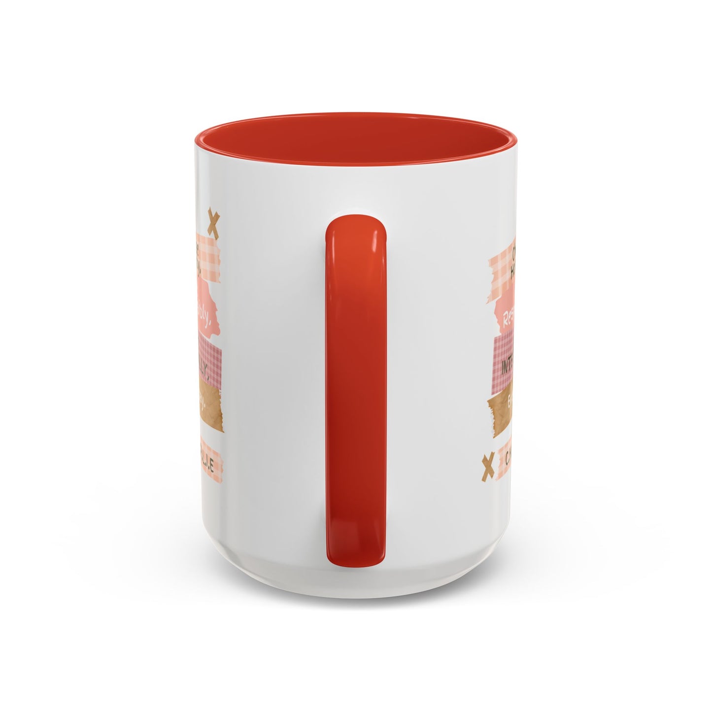 Personalized Message Pieces Accent Coffee Mug