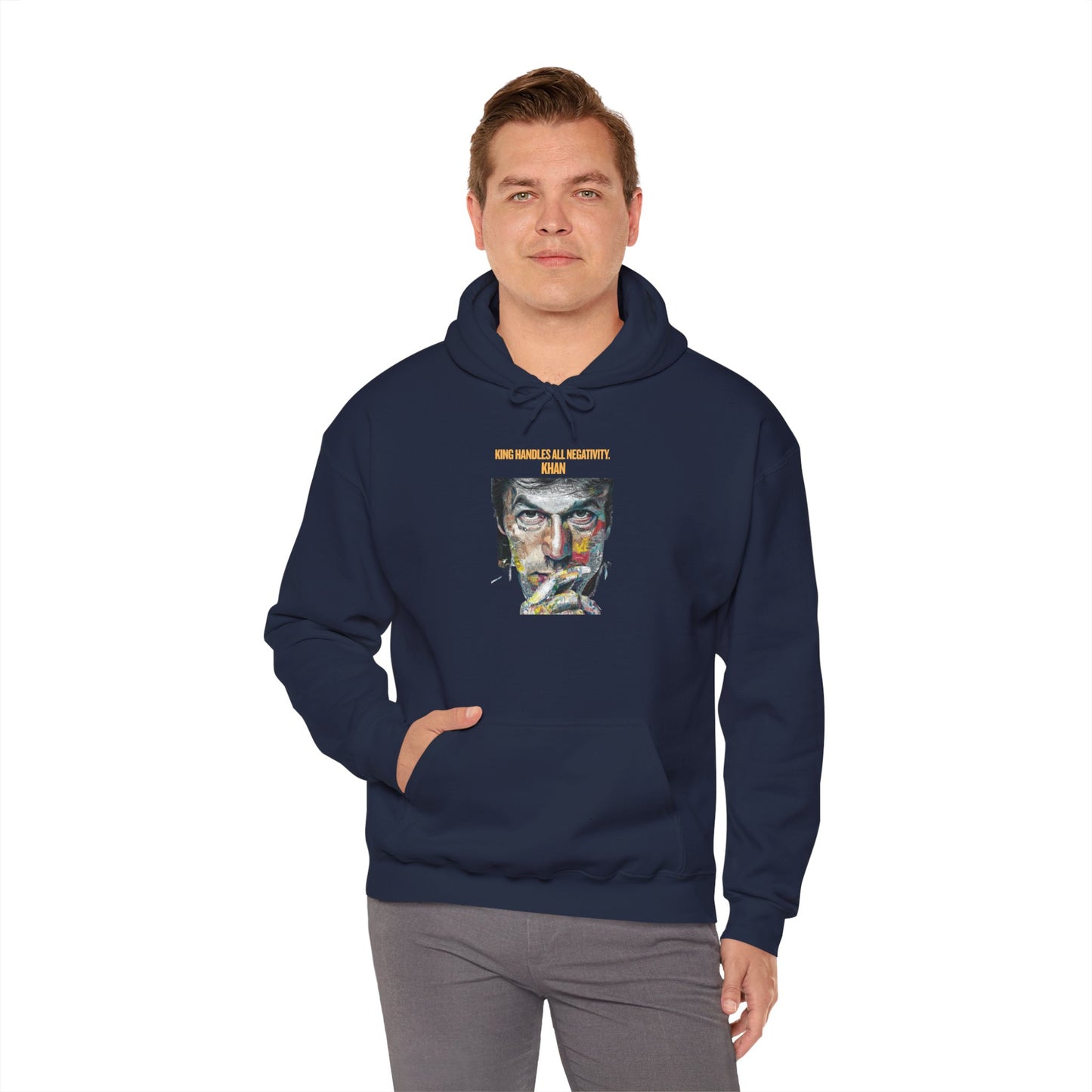 Personalized Khan Graphic Hooded Sweatshirt
