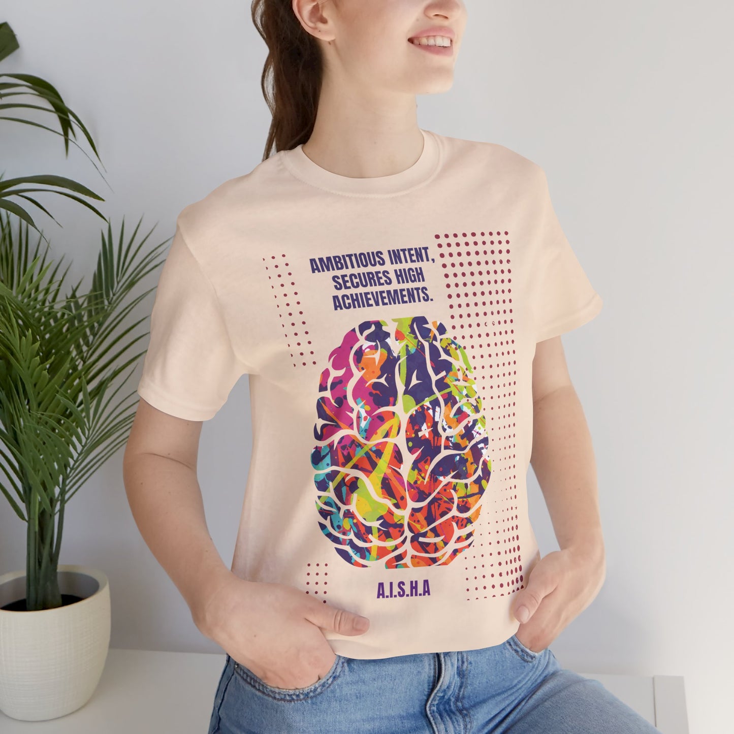 Personalized Motivational Brain Graphic Tee