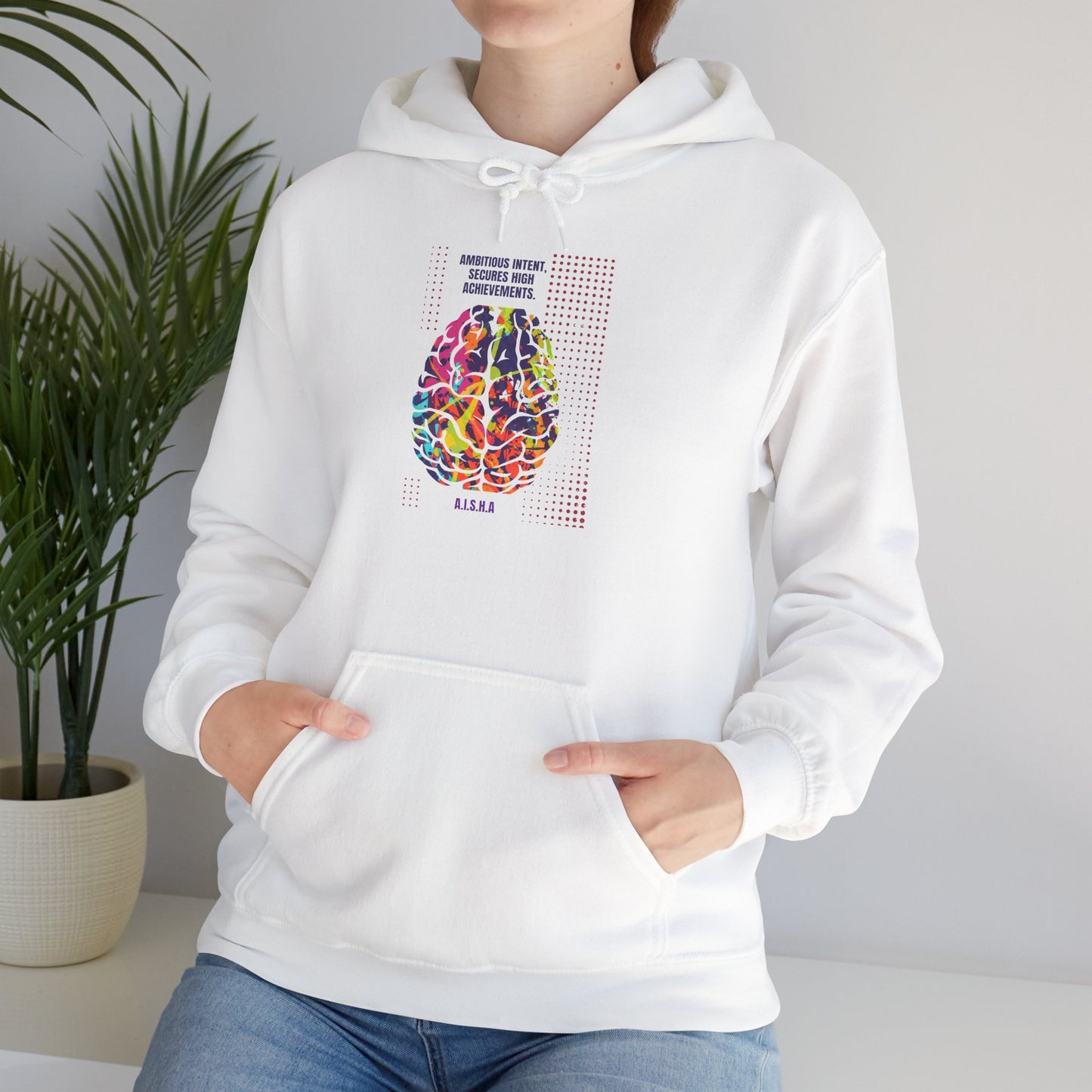 Personalized Brain Graphic Hooded Sweatshirt