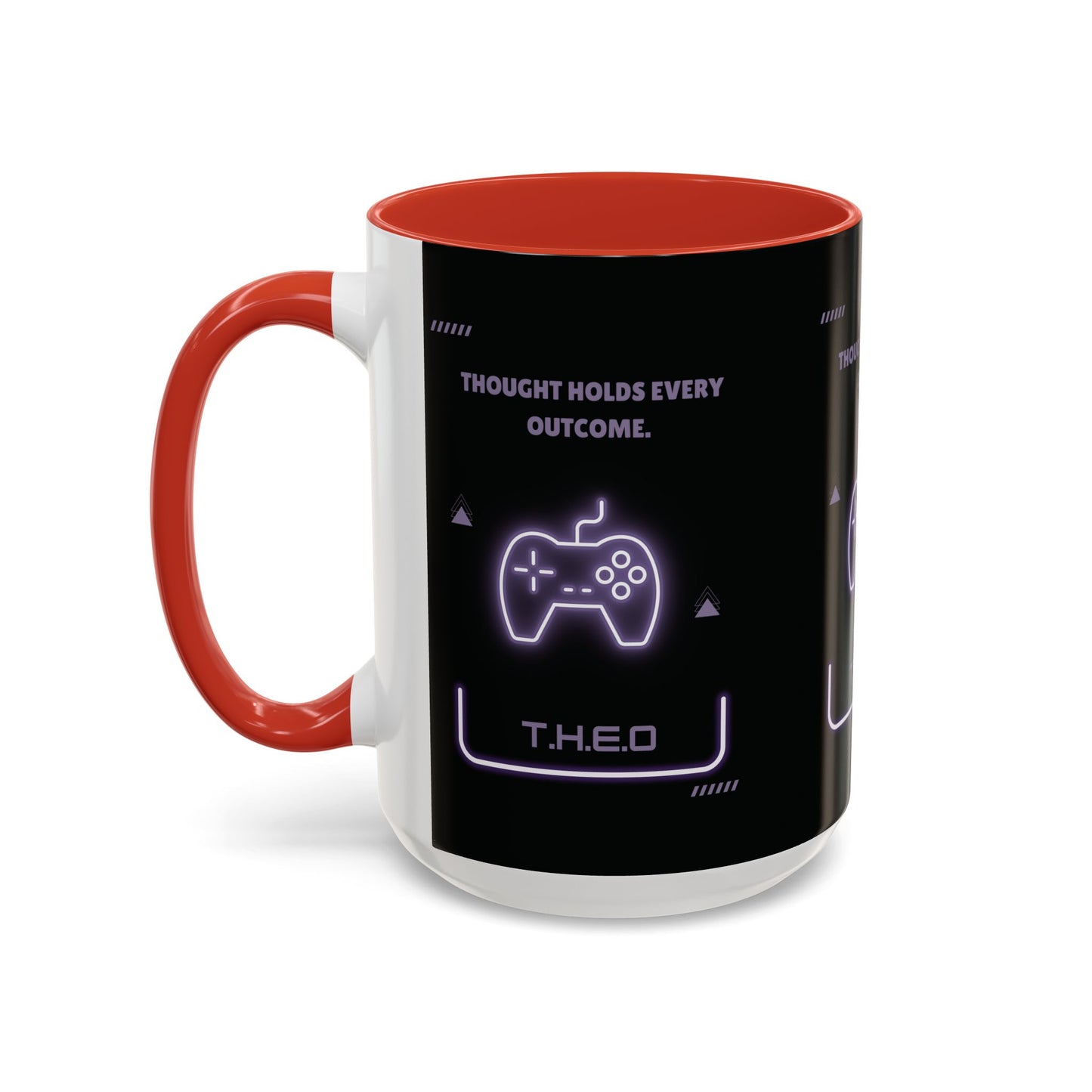 Personalized Initial Game Controller Accent Coffee Mug