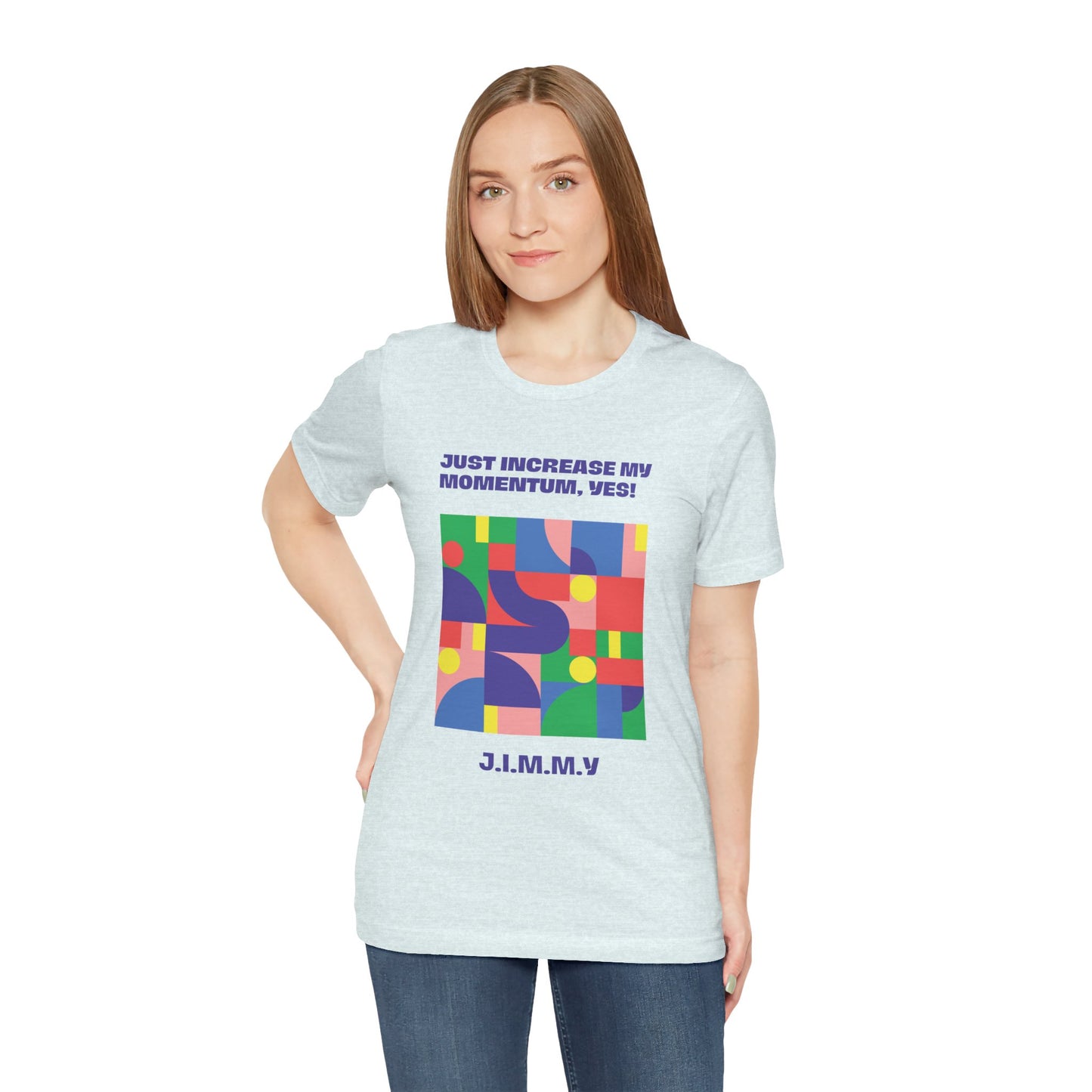 Personalized Momentum Graphic Colorful Geometric Design Tee