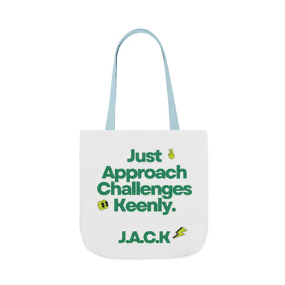 Personalized Initial Quote Simple Message Canvas Tote Custom Name