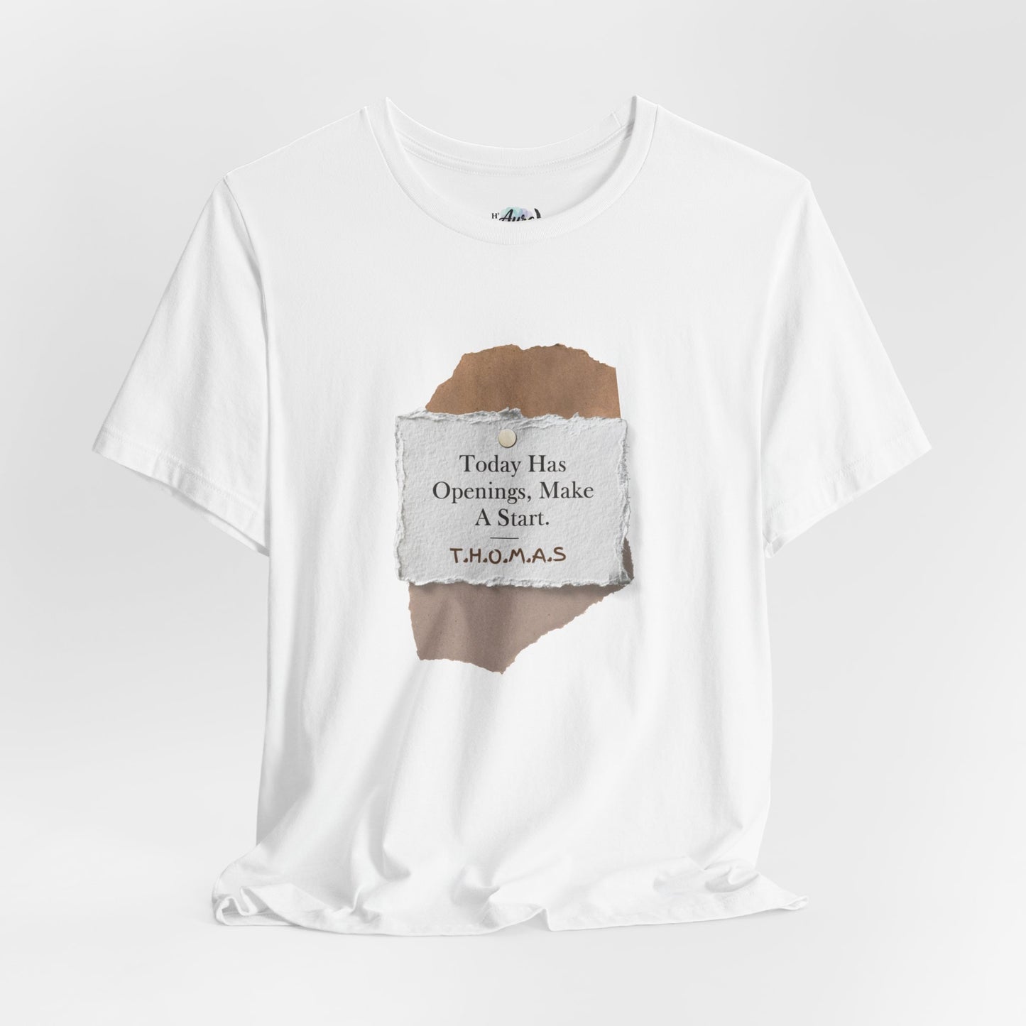 Personalized Torn Paper Motive Tee