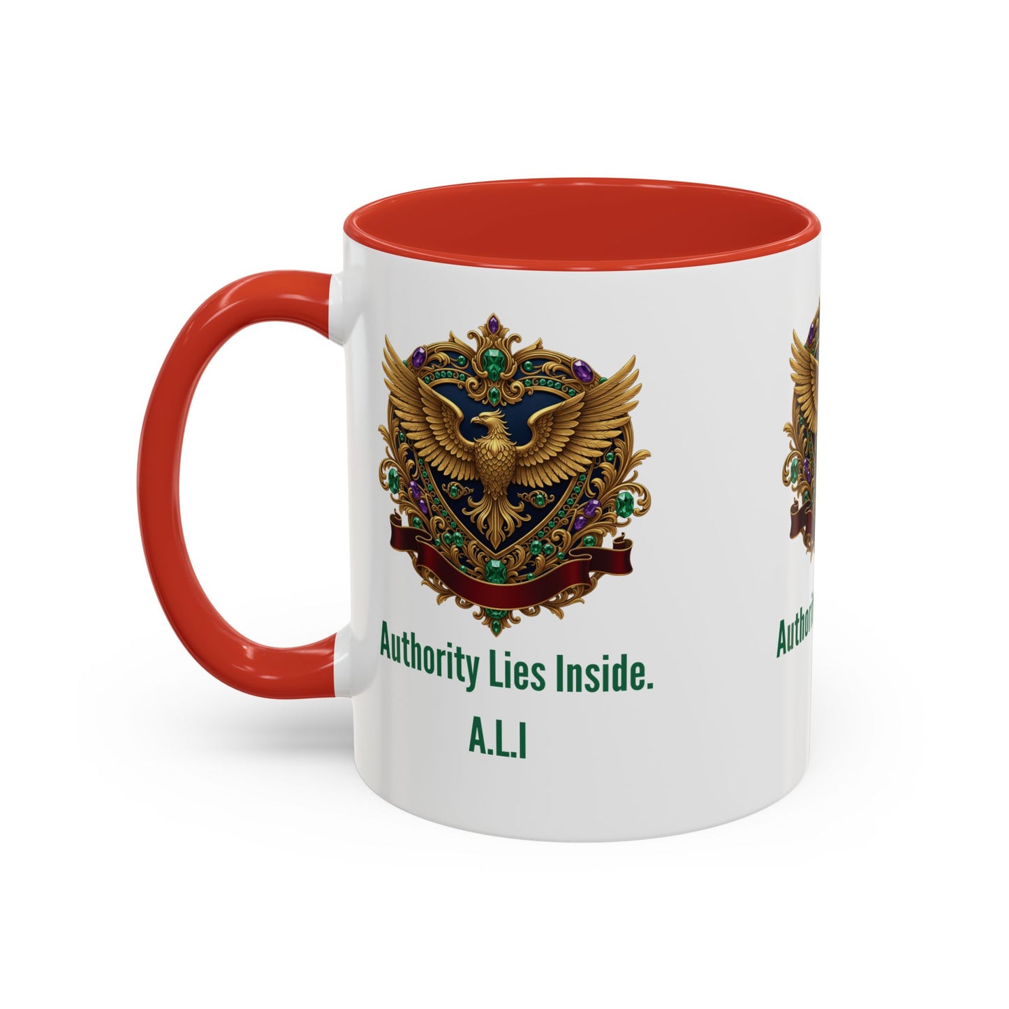 Personalized Initial Eagle Accent Coffee Mug