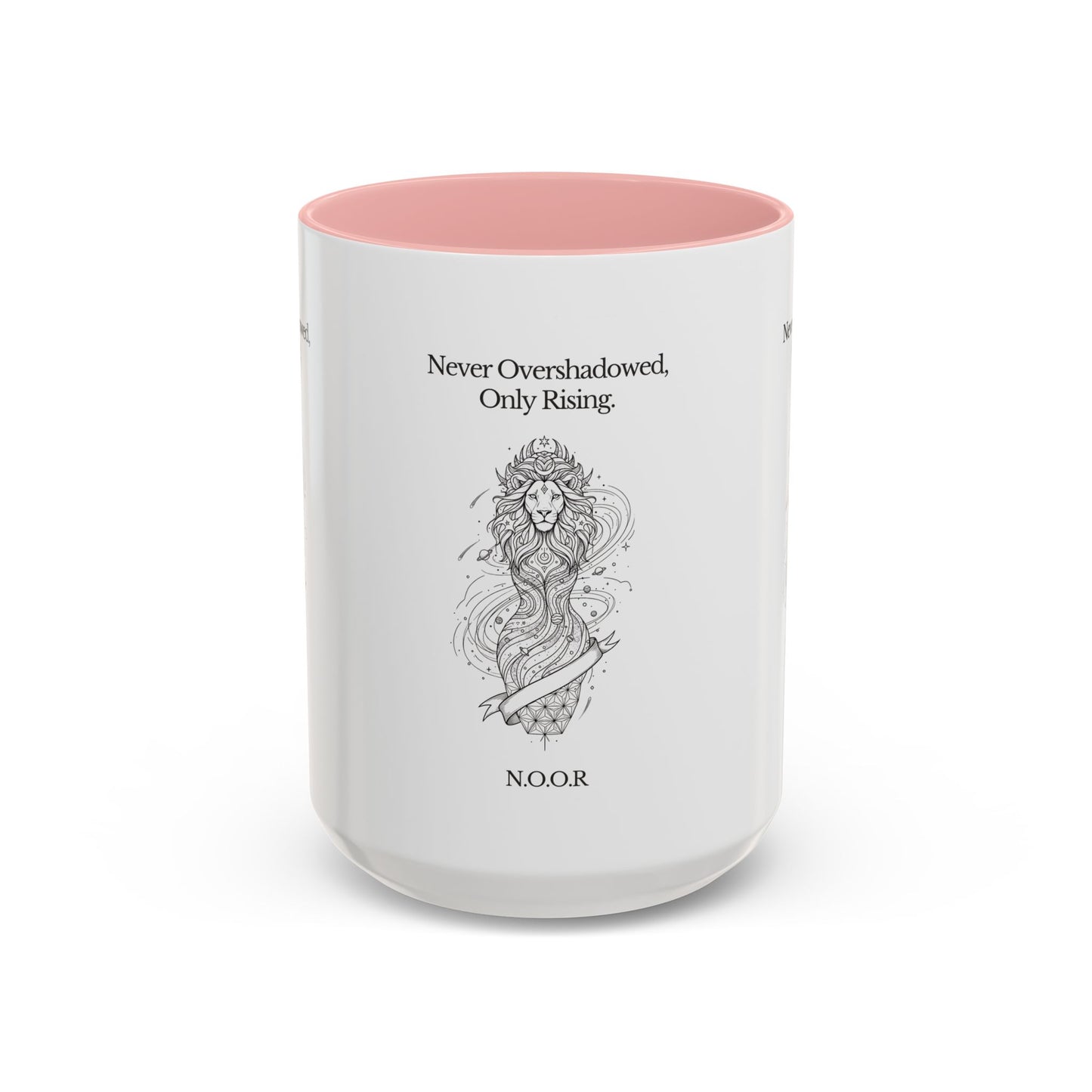 Personalized Girl Lion Accent Coffee Mug