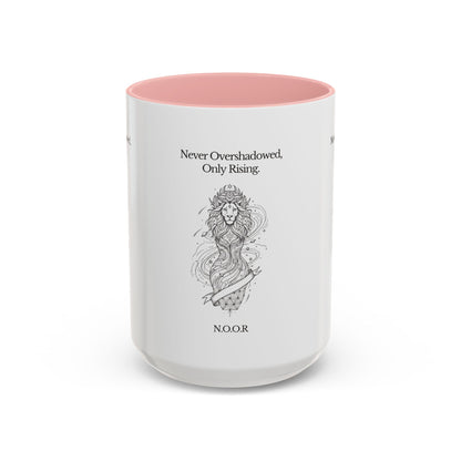 Personalized Girl Lion Accent Coffee Mug