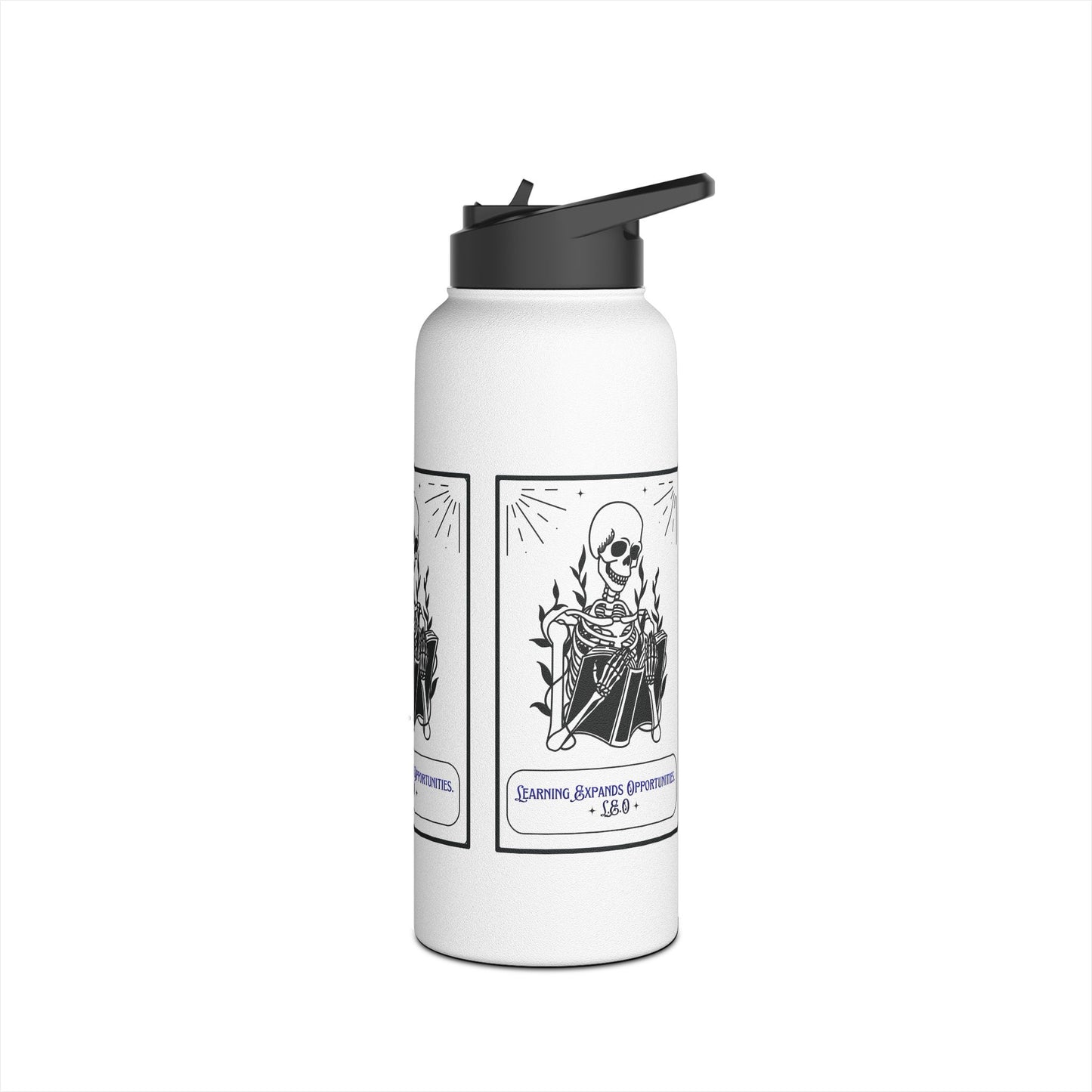 Personalized Initial Quote Skeleton Stainless Steel Water Bottle
