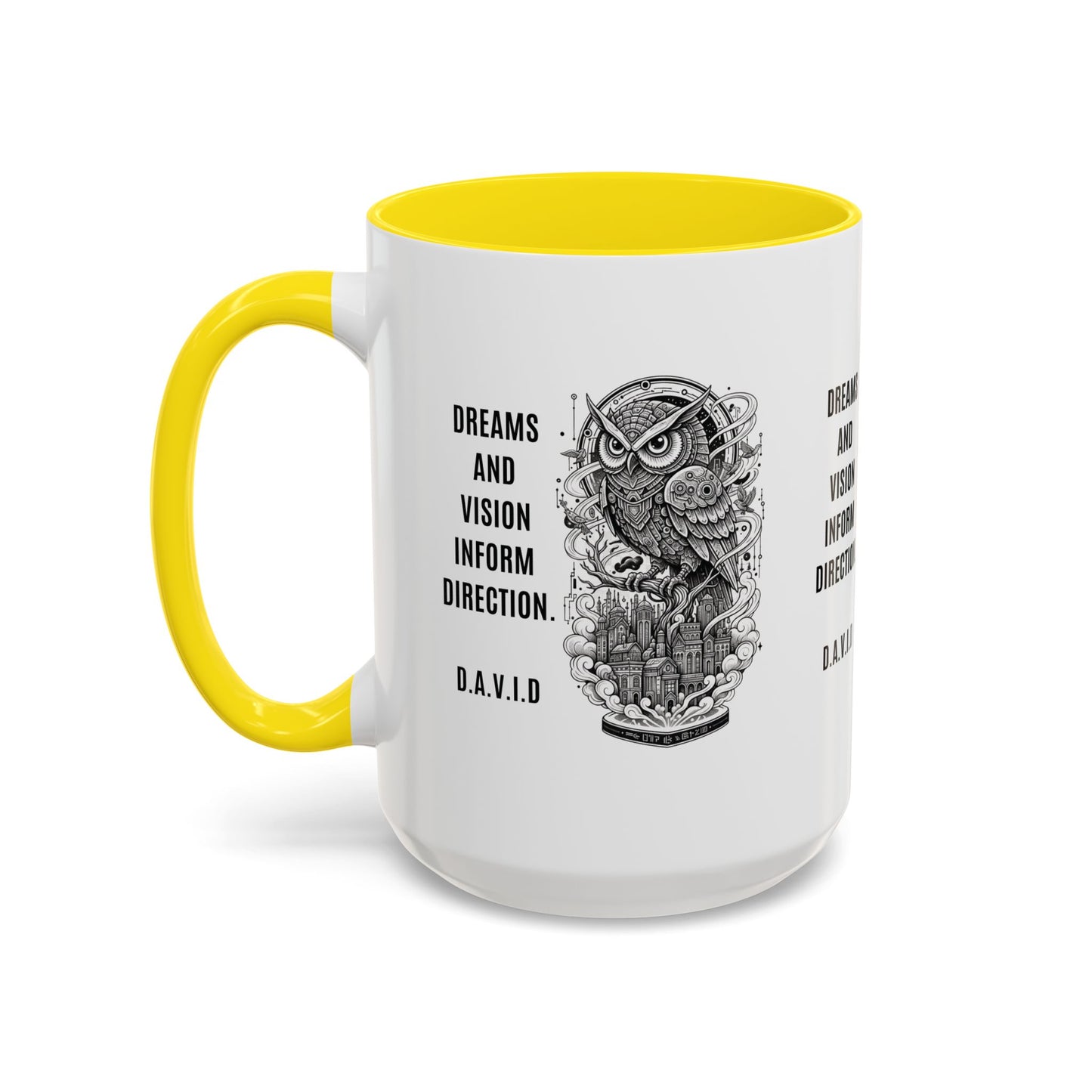 Personalized Owl Vision Accent Coffee Mug