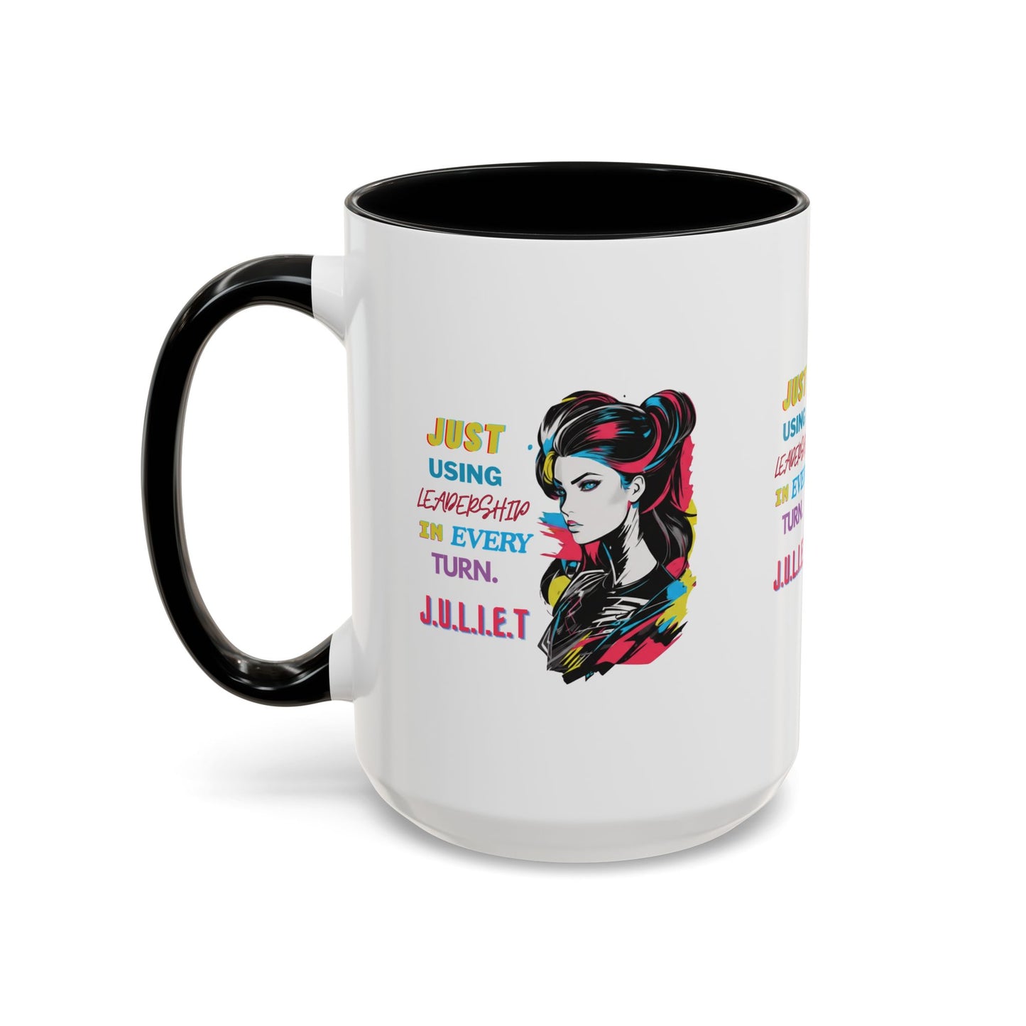 Personalized Vintage Girl Accent Coffee Mug