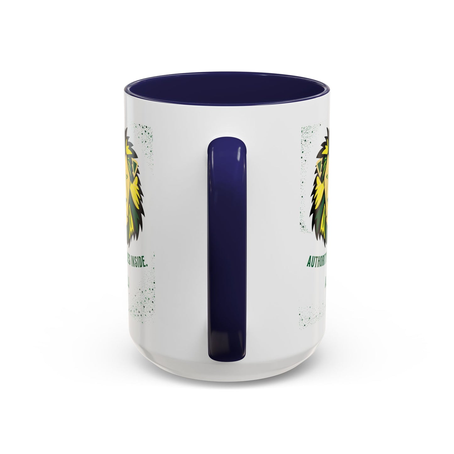 Personalized Initial Lion Accent Coffee Mug