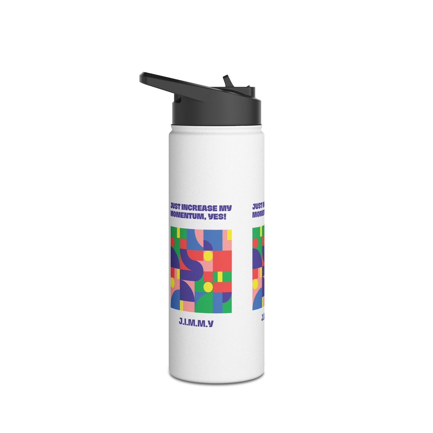 Personalized Initial Quote Colorful Momentum Stainless Steel Water Bottle