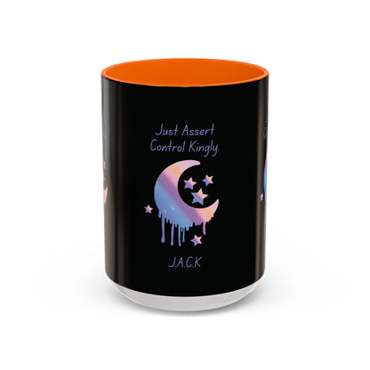 Personalized Moon Dripping Accent Coffee Mug