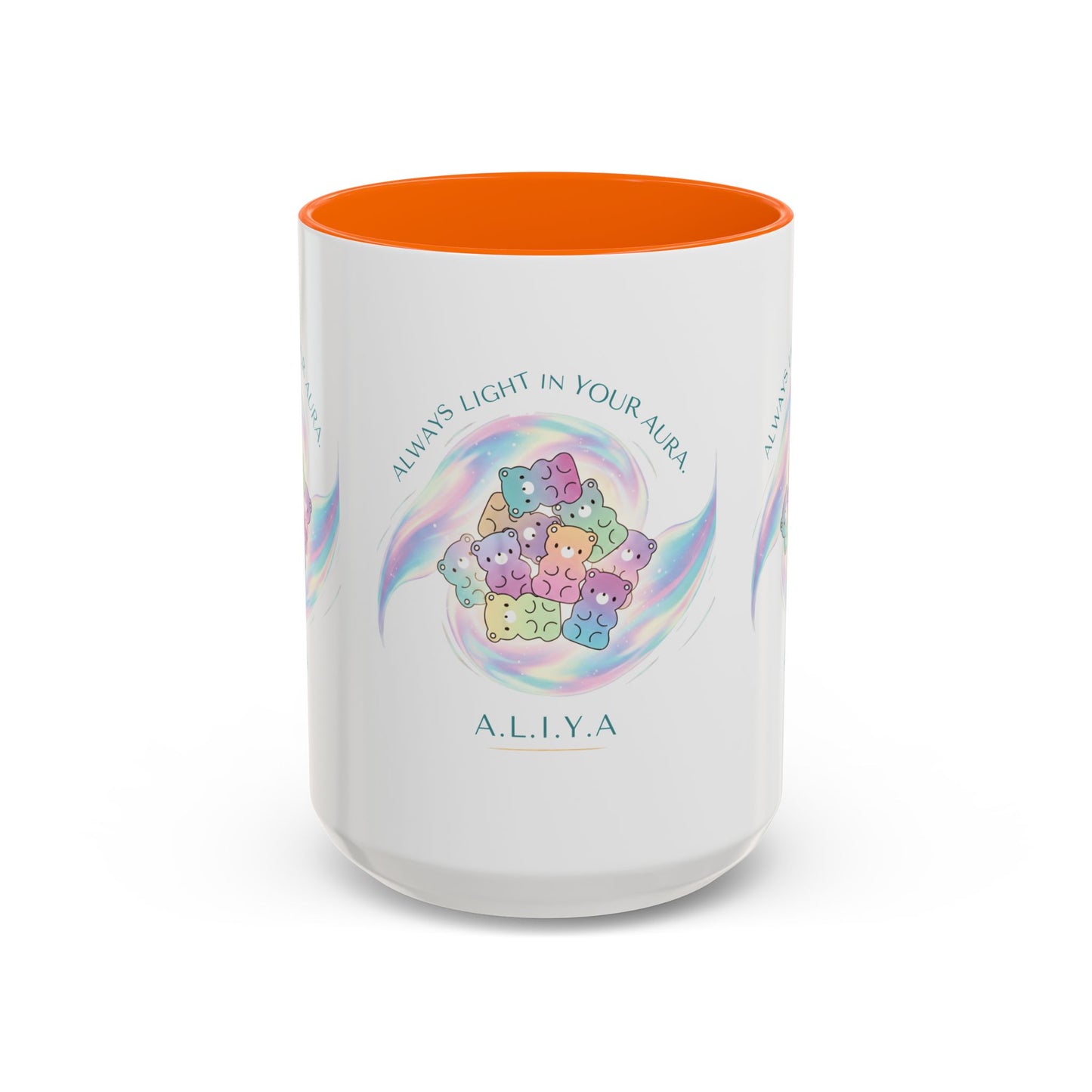 Personalized Initial Cloud Collage Accent Coffee Mug