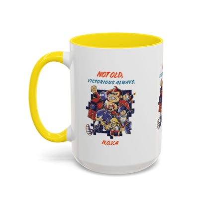 Personalized Victory Cartoon Accent Coffee Mug