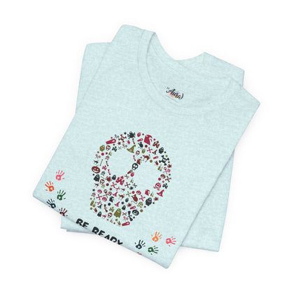 Personalized Peace Floral  and Skull Tee