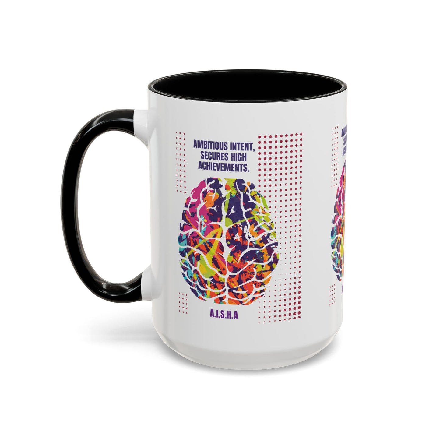 Personalized Initial Brain Accent Coffee Mug