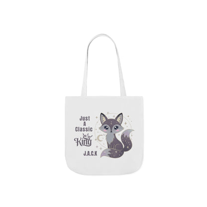 Personalized Initial Quote Fox King Canvas Tote Custom Name