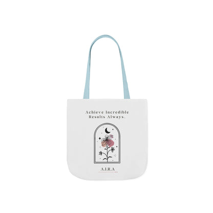 Personalized Initial Quote Floral Moon Canvas Tote Custom Name