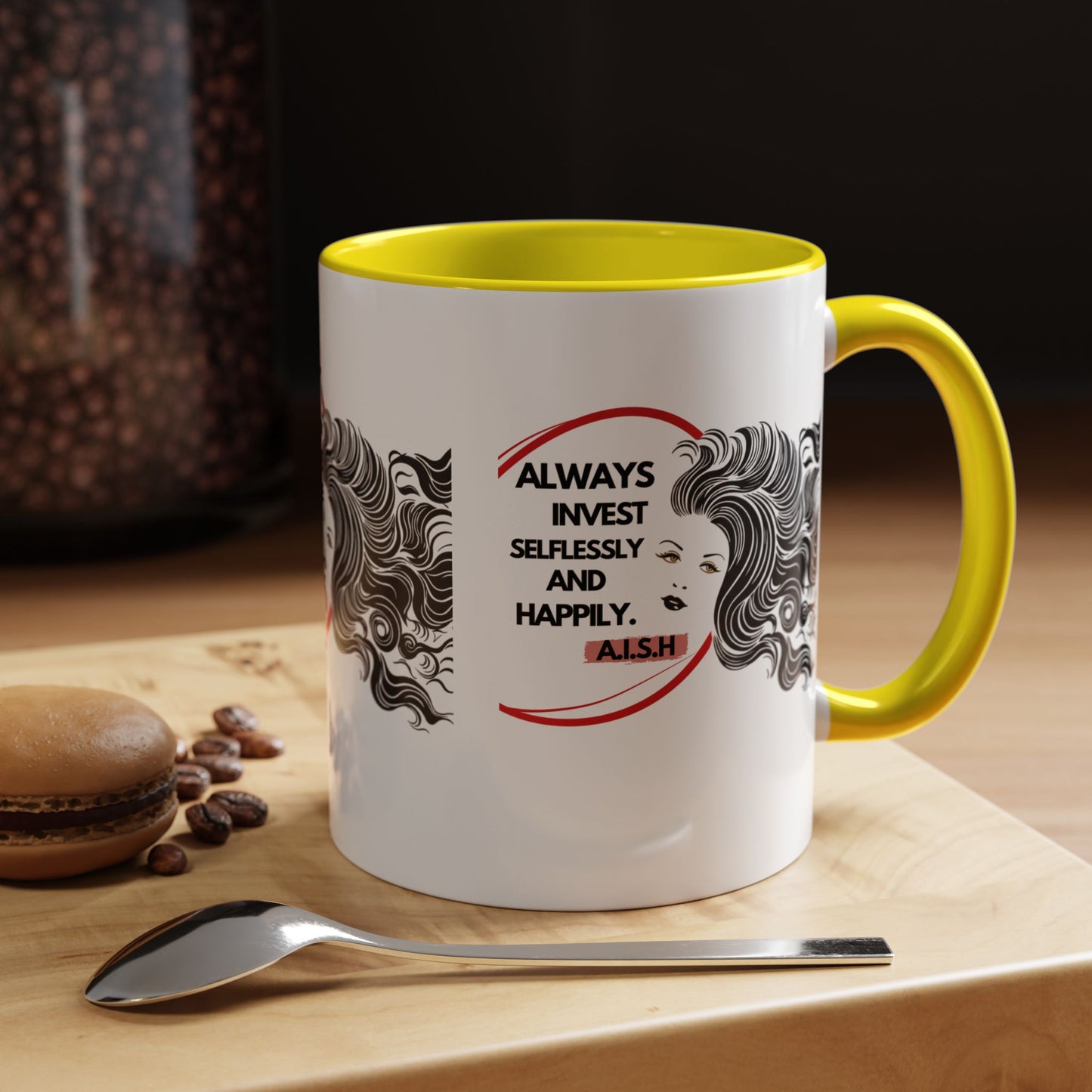 Personalized Inspirational Girl Accent Coffee Mug