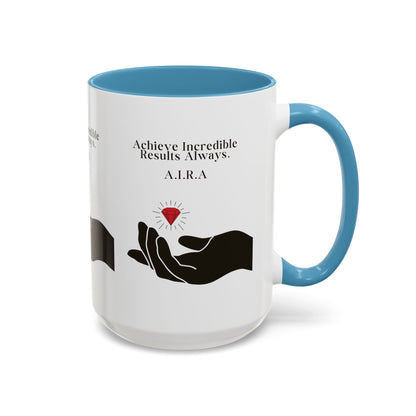 Personalized Initial Hand and Gem Accent Coffee Mug