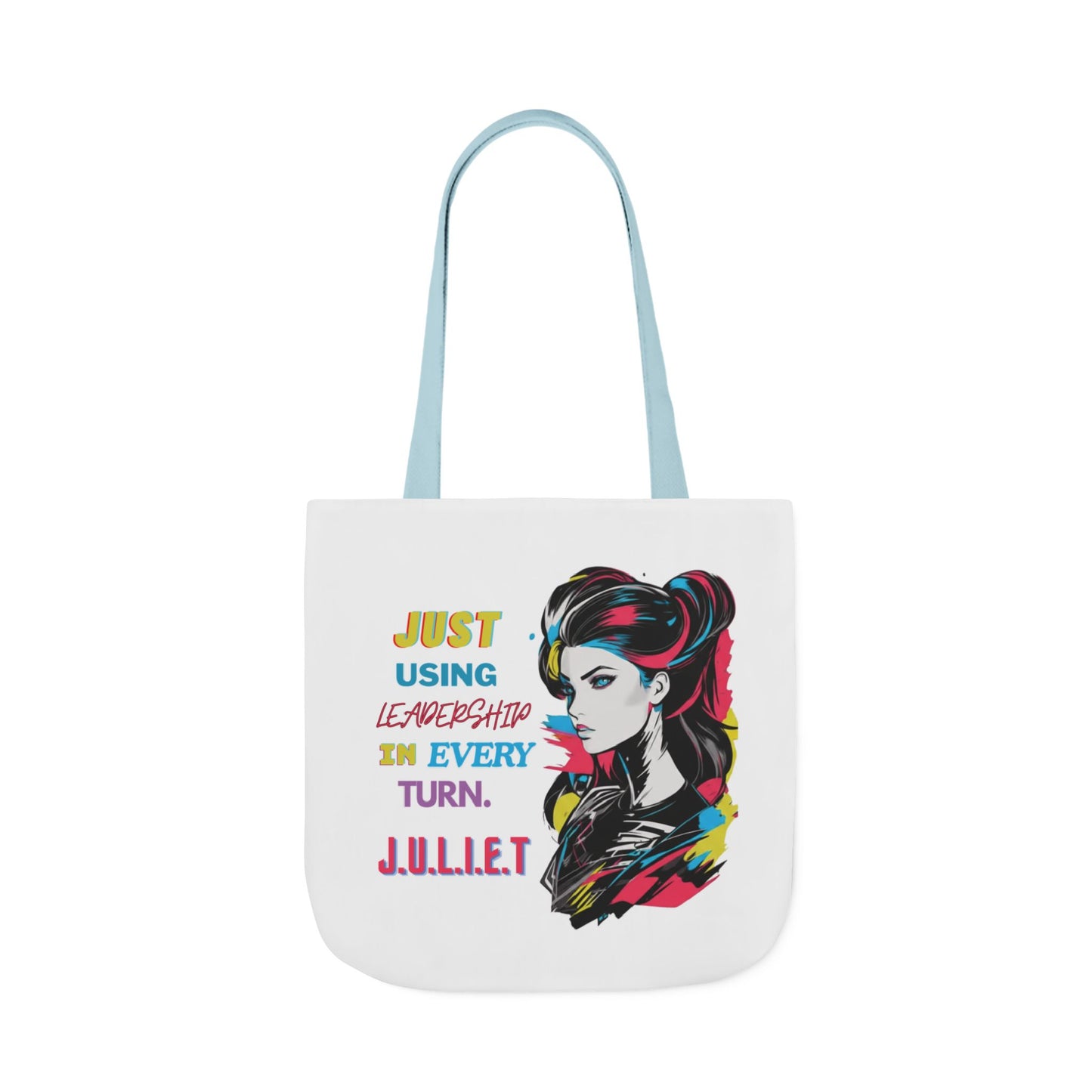 Personalized Initial Quote Cosmetic Colorful Girl Tote Custom Name