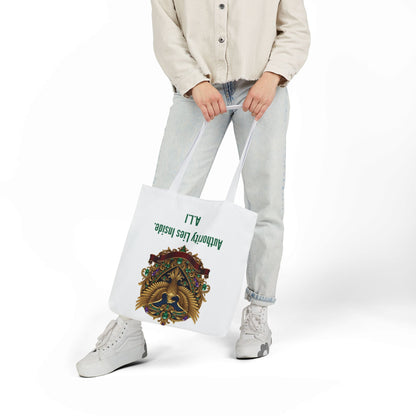 Personalized Initial Quote Eagle Wings Canvas Tote Custom Name