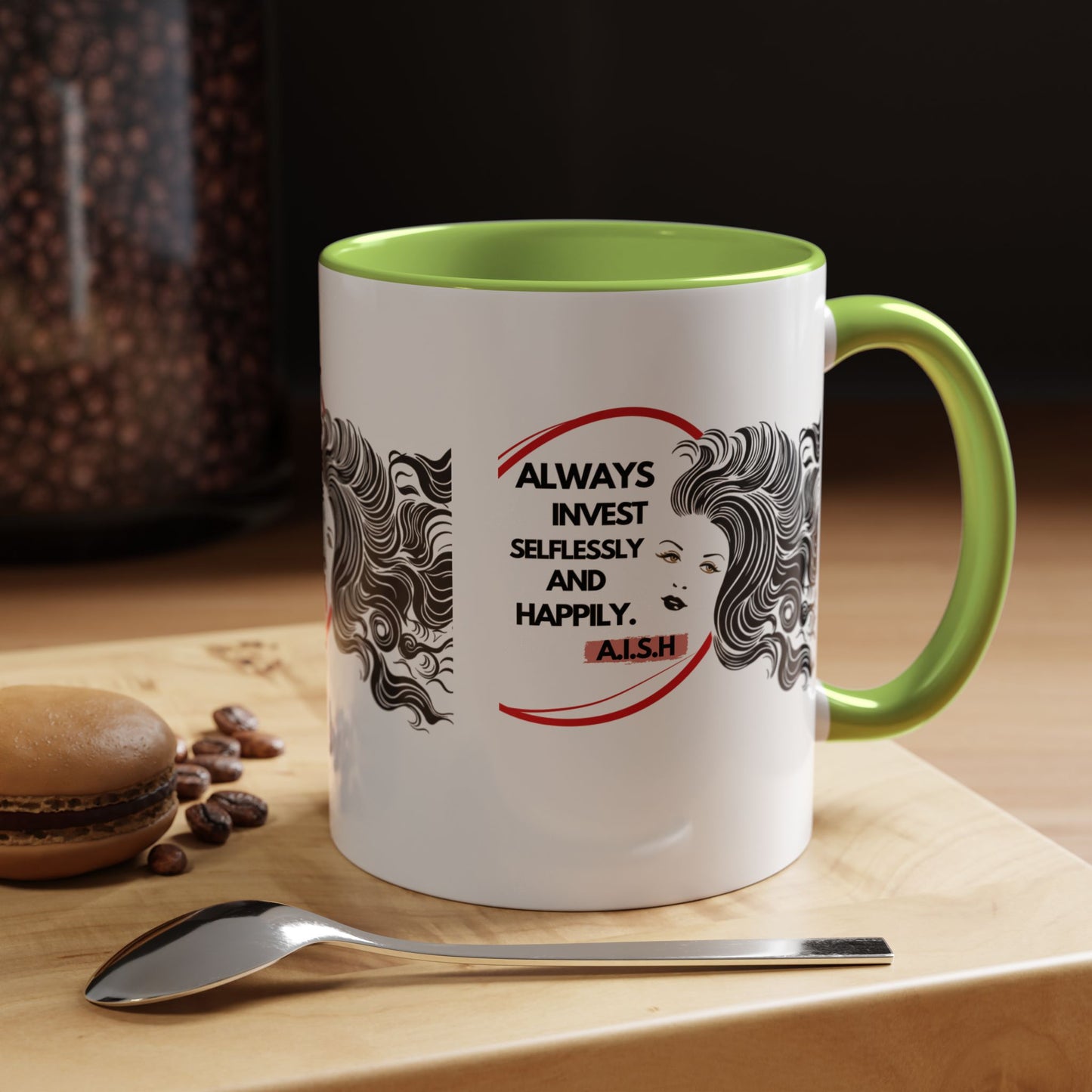 Personalized Inspirational Girl Accent Coffee Mug