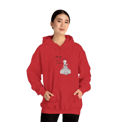 Personalized Girl with light Hooded Sweatshirt