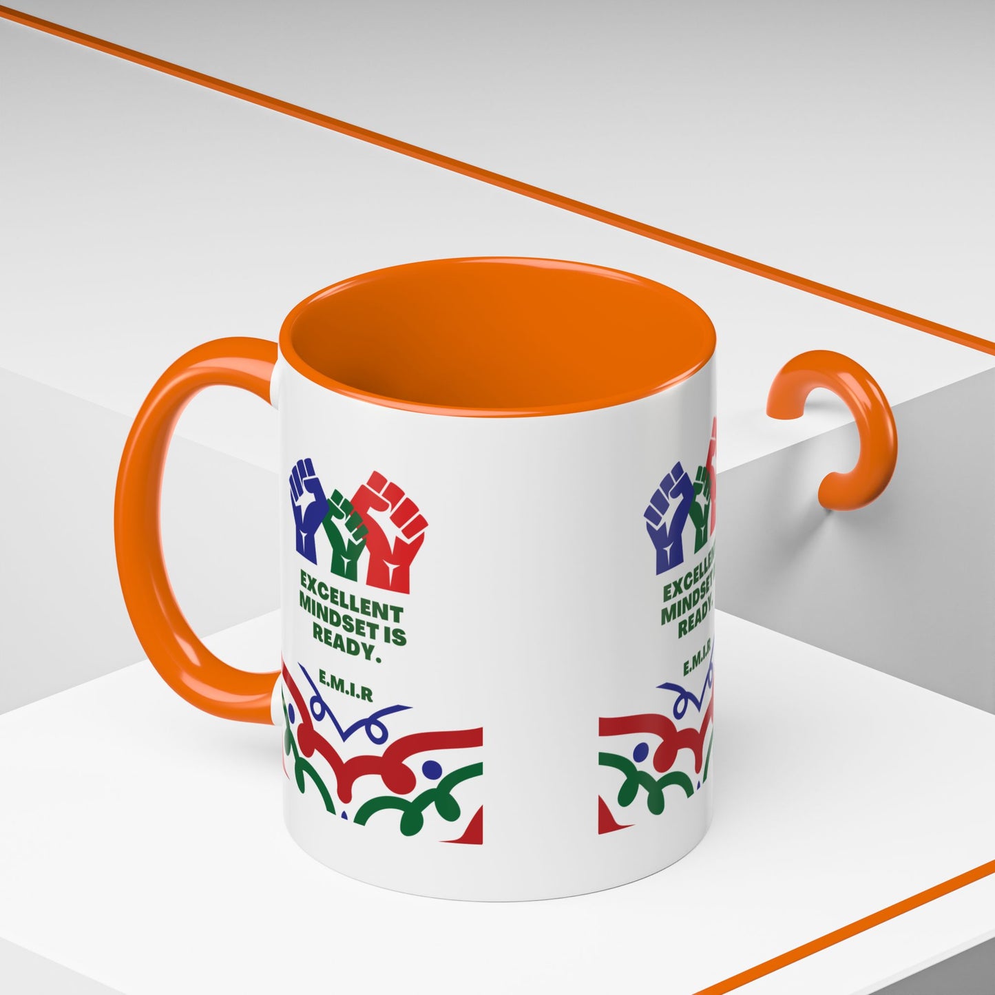 Personalized Initial Victory Accent Coffee Mug