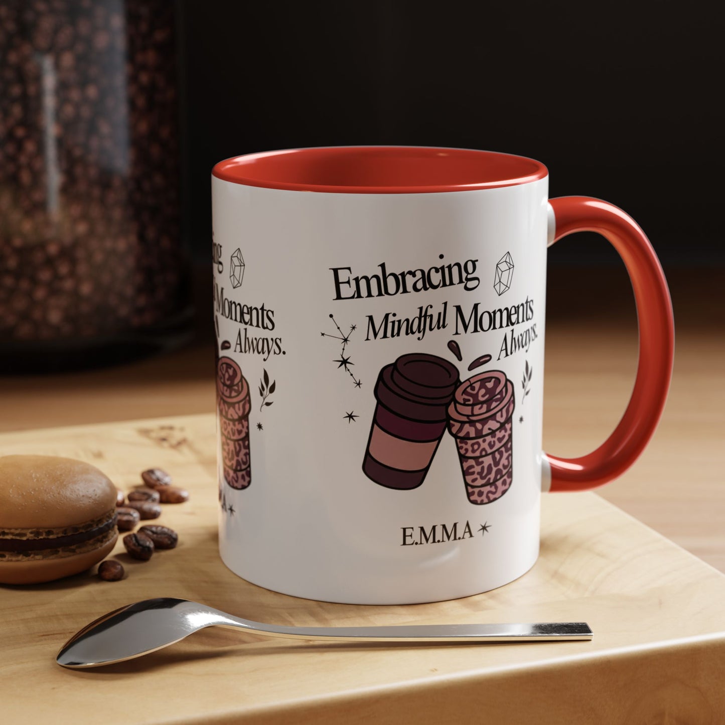 Personalized Girly Coffee Accent Coffee Mug