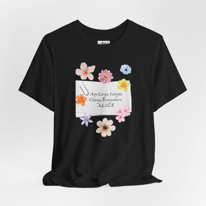 Personalized Floral Note Tee