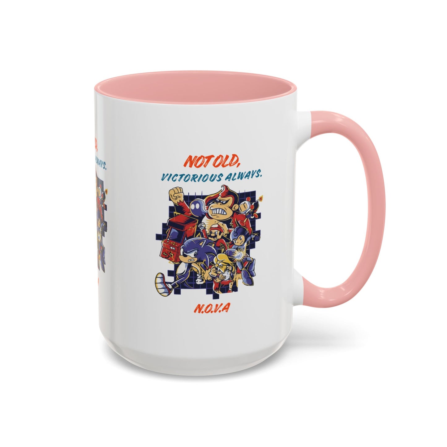 Personalized Victory Cartoon Accent Coffee Mug