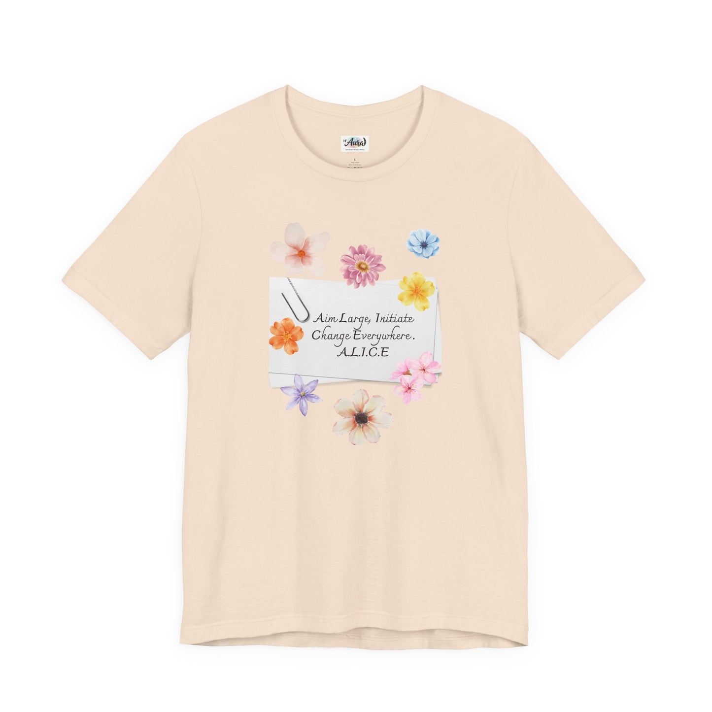 Personalized Floral Note Tee