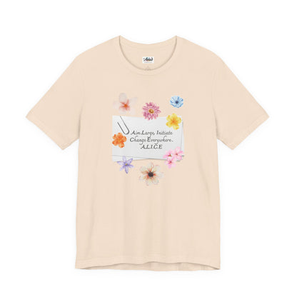 Personalized Floral Note Tee