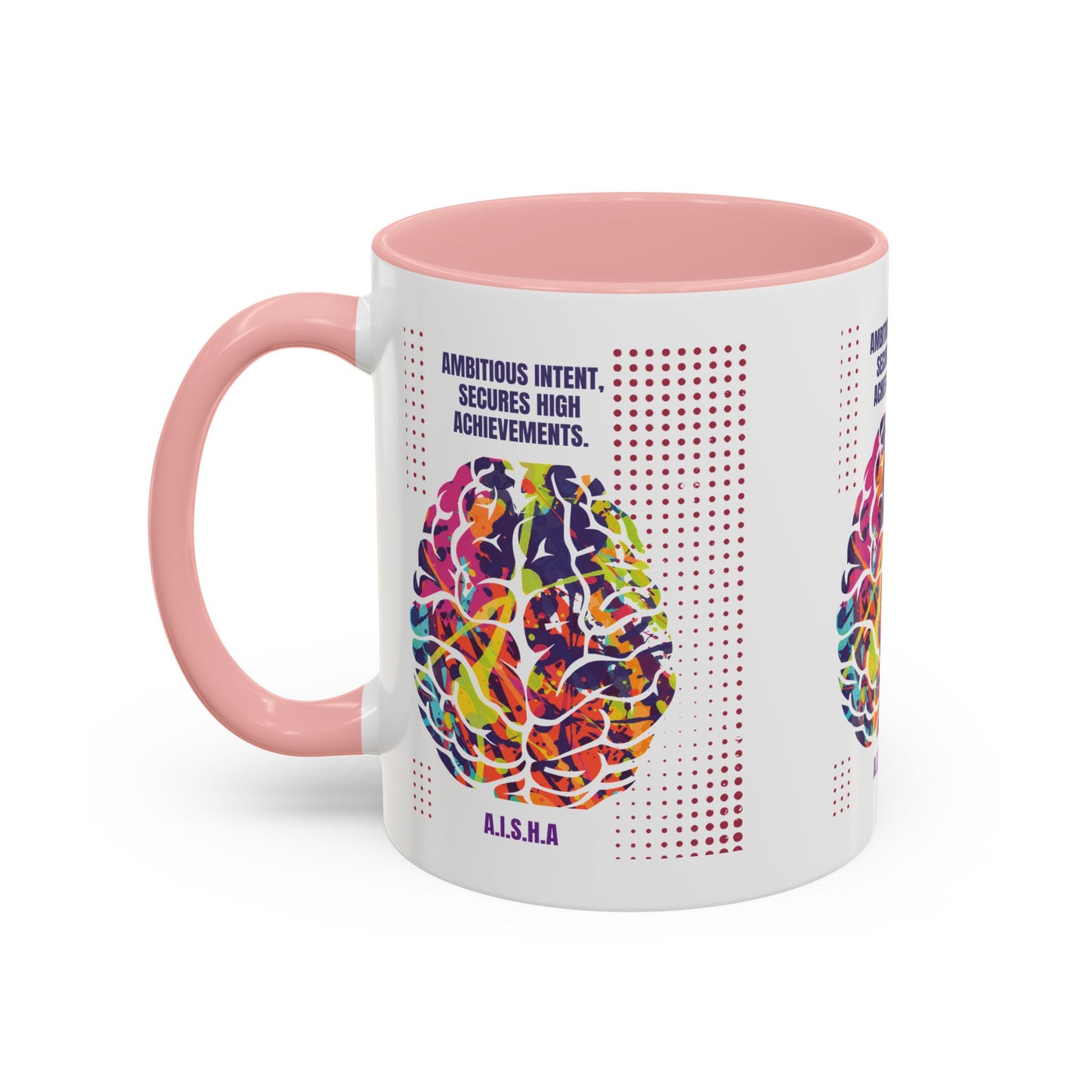 Personalized Initial Brain Accent Coffee Mug