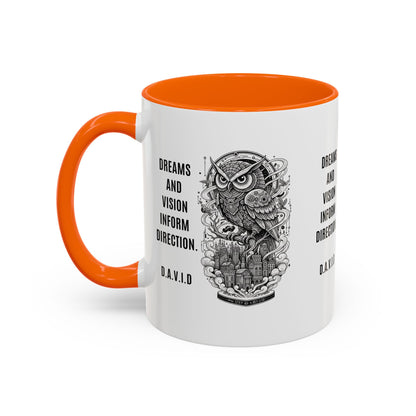 Personalized Owl Vision Accent Coffee Mug