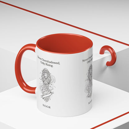 Personalized Girl Lion Accent Coffee Mug