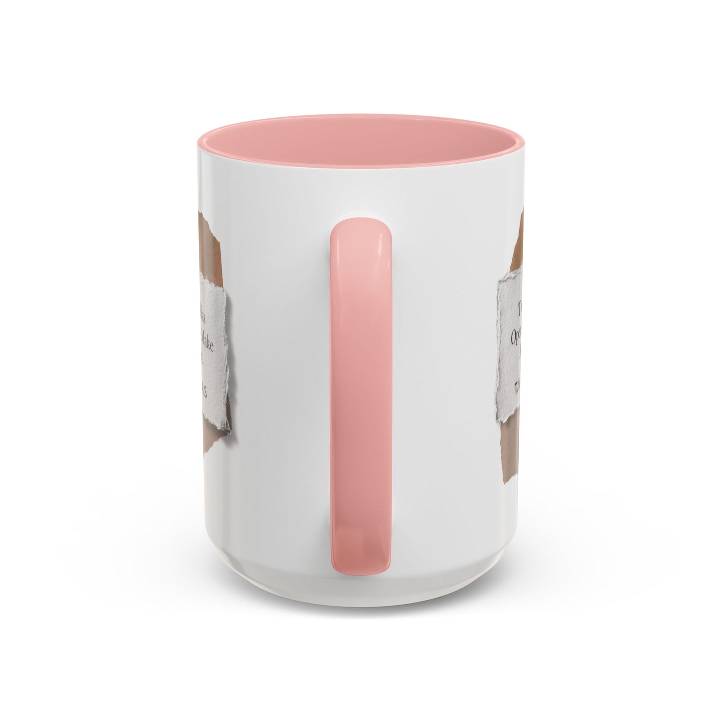 Personalized Torn Paper Note Accent Coffee Mug