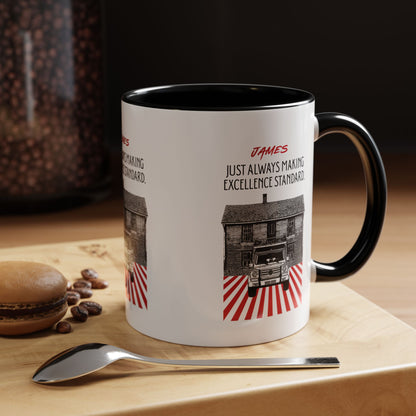 Personalized Vintage Car Accent Coffee Mug