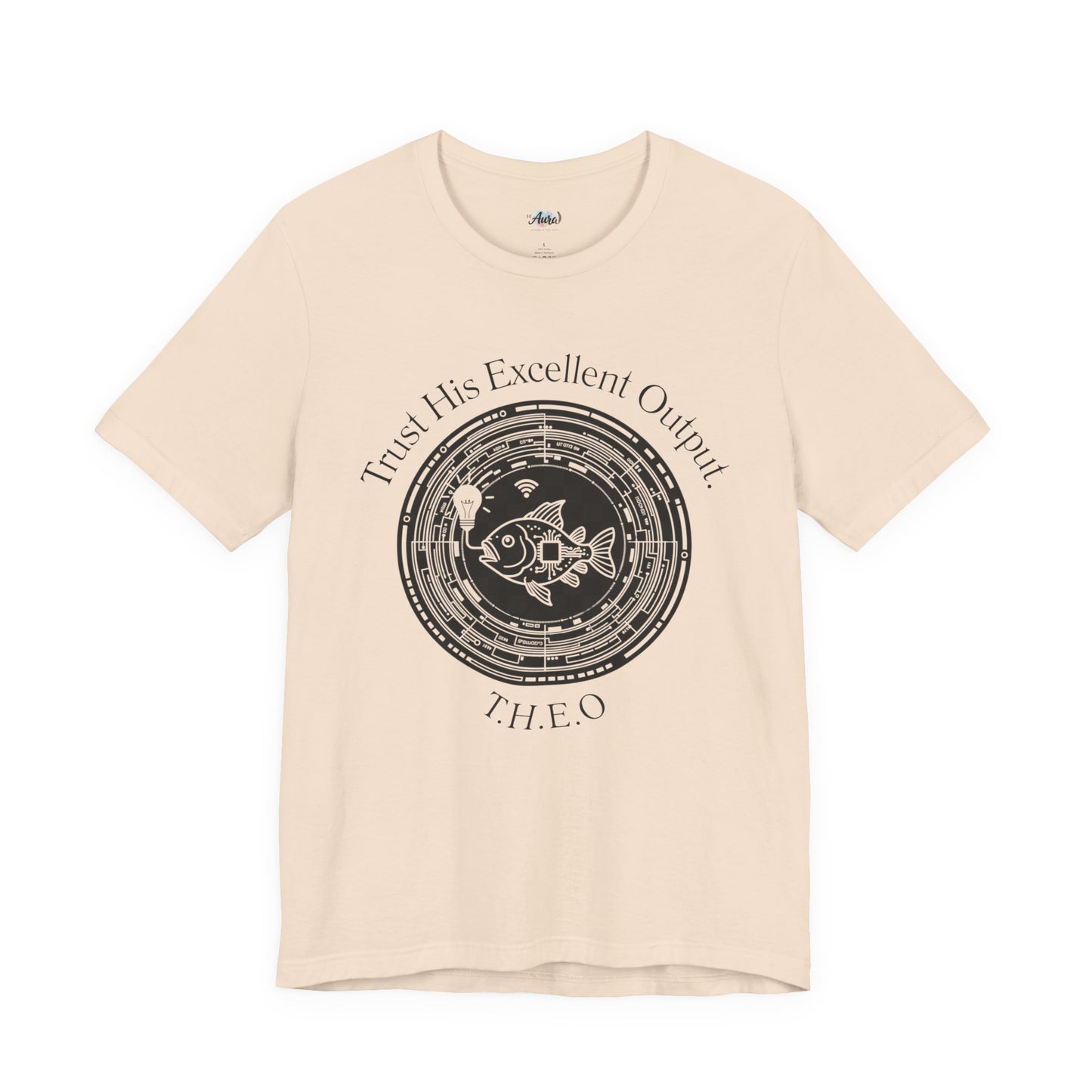 Personalized Spiritual Fish Circle Design Graphic Tee