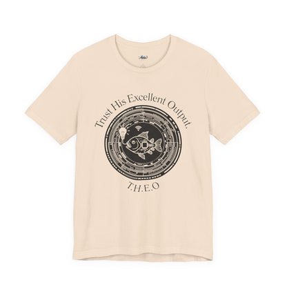 Personalized Spiritual Fish Circle Design Graphic Tee