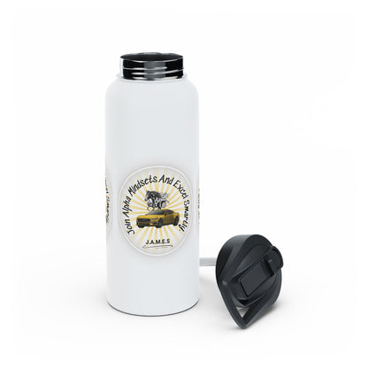 Personalized Initial Quote Horse Car Stainless Steel Water Bottle