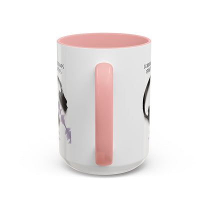 Personalized Initial Headphones Accent Coffee Mug