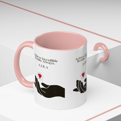 Personalized Initial Hand and Gem Accent Coffee Mug