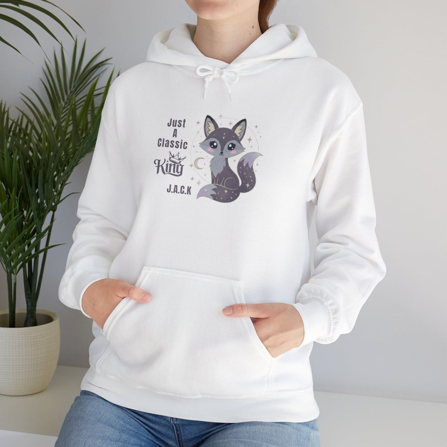 Personalized Fox King Hooded Sweatshirt