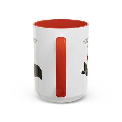 Personalized Initial Hand and Gem Accent Coffee Mug
