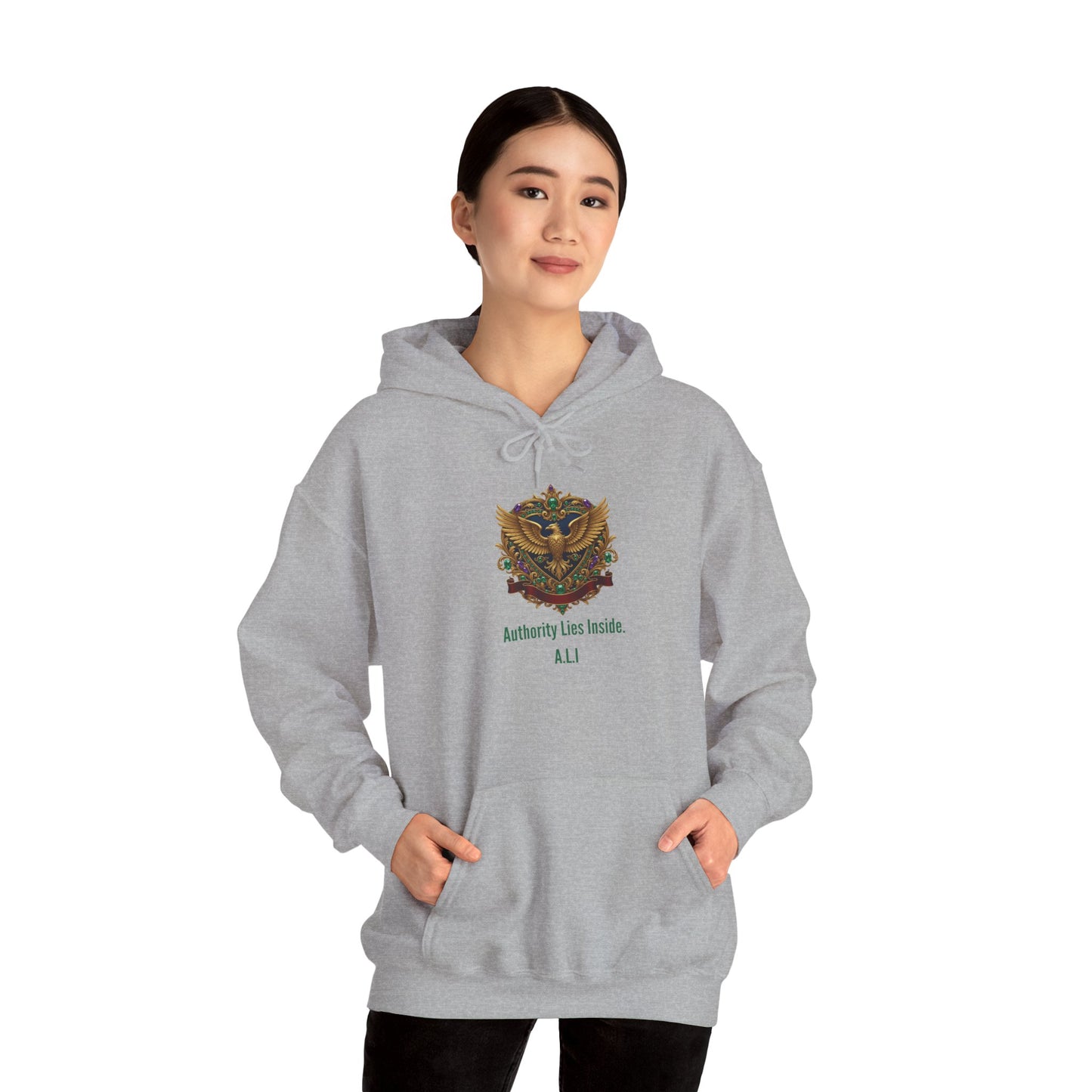 Personalized Eagle with Wings Hooded Sweatshirt