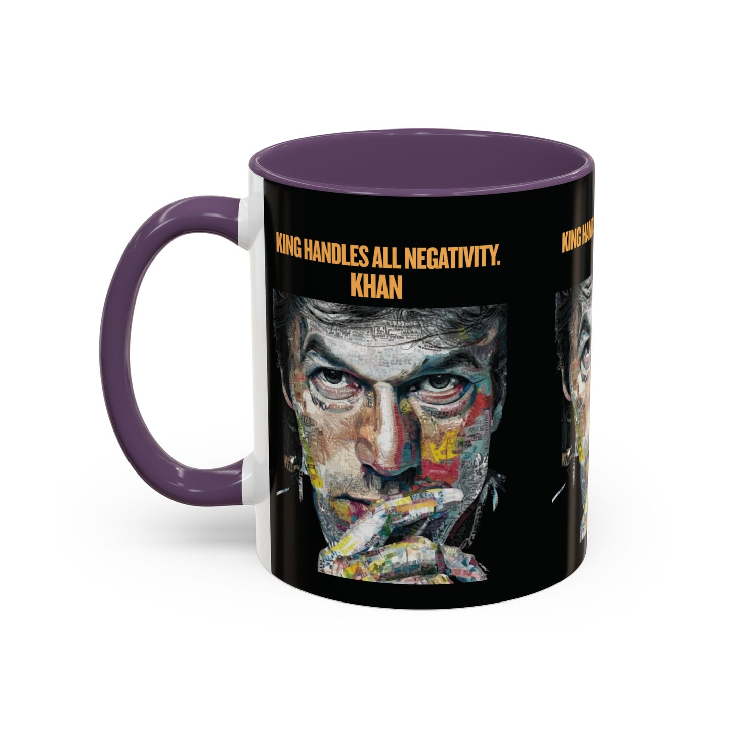 Personalized Initial Khan Accent Coffee Mug